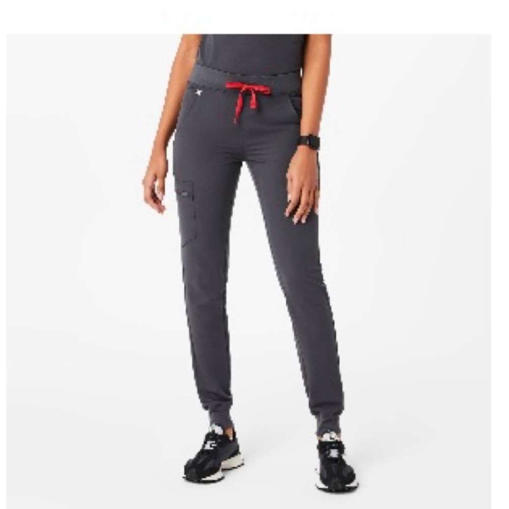 FIGS ZAMORA charcoal joggers, size S/P